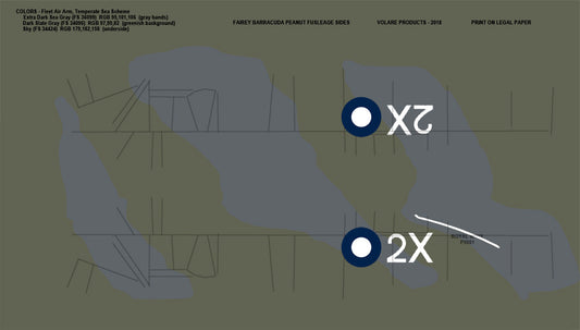 Fairey Barracuda second "2X" NoCal Tissue Template