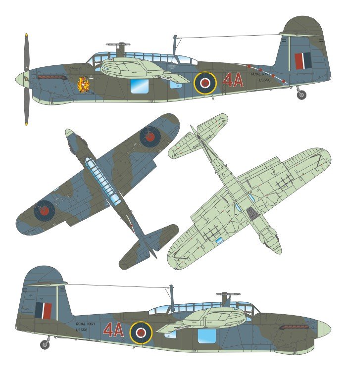 Fairey Barracuda "4A" NoCal Tissue Template