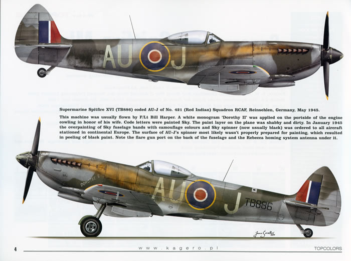 Spitfire mk XVI NoCal Tissue Template