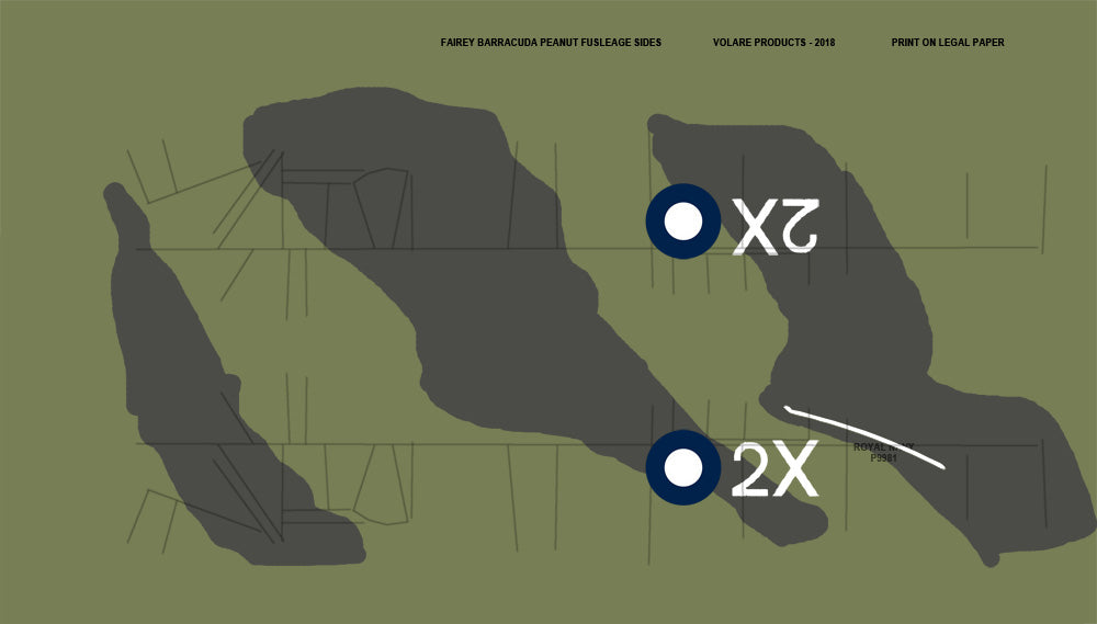 Fairey Barracuda first "2X" NoCal Tissue Template